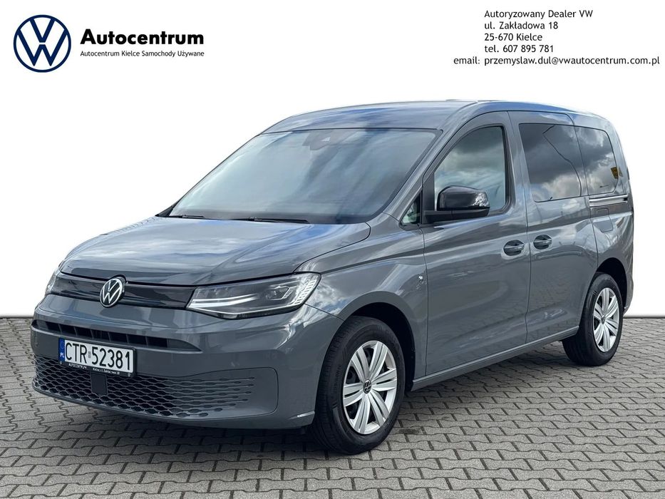 Volkswagen Caddy 2.0TDI 102KM SalonPL/FV23%/ Gwar. 2030r i 250kkm/LED/DrzwiTył/Temp/App