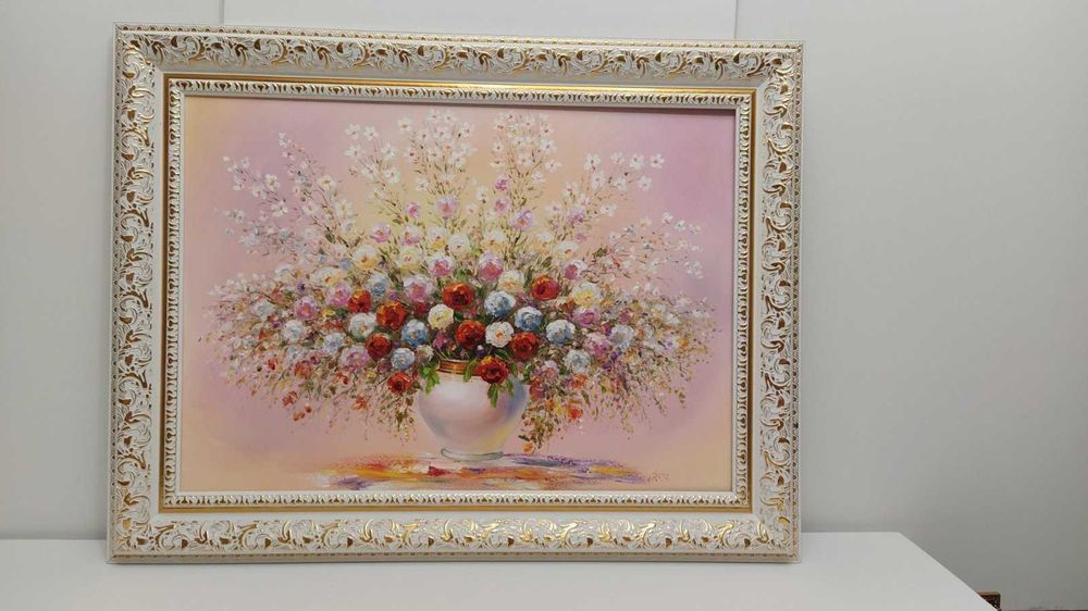 Картина олією на полотні "Дотик ніжності"'68-88см