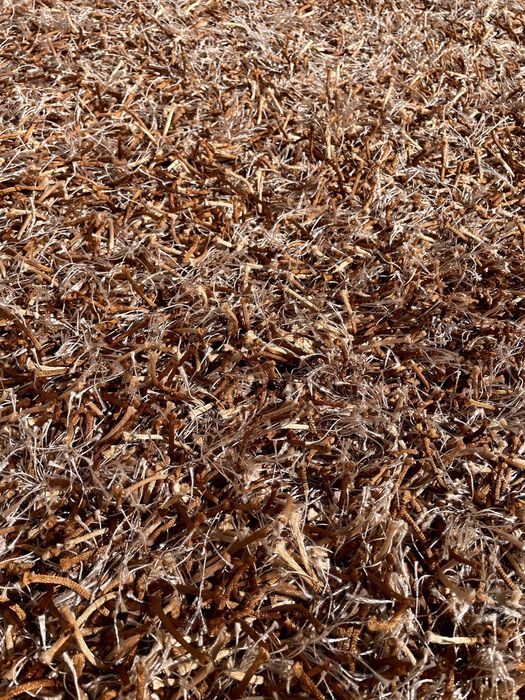 Carpete em tons de castanho/bege