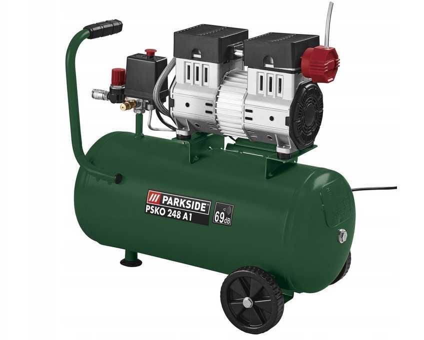 Kompresor bezolejowy Parkside PSKO 248 A1 24 l 8 bar