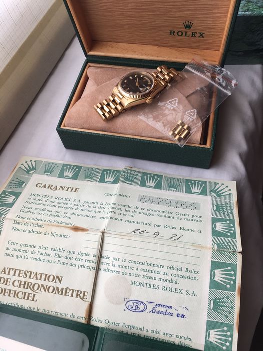 Rolex Day-date18k złoty full set  org. Certyfikat
