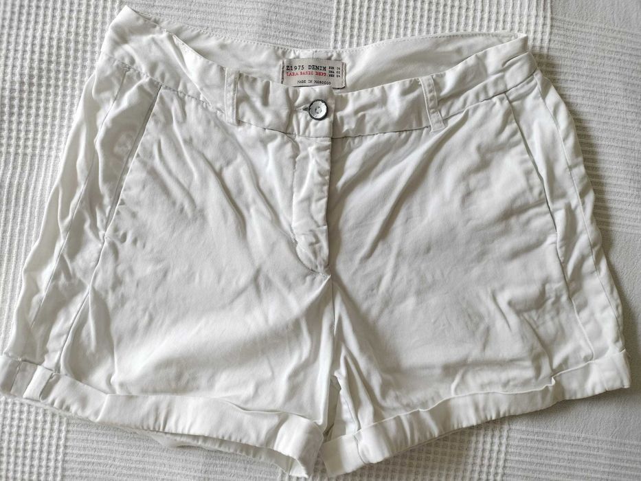 Calções brancos ZARA