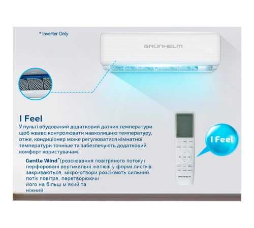 Кондиціонер Inverter GAC-12GH-IWF-TPRO-32 Grunhelm
