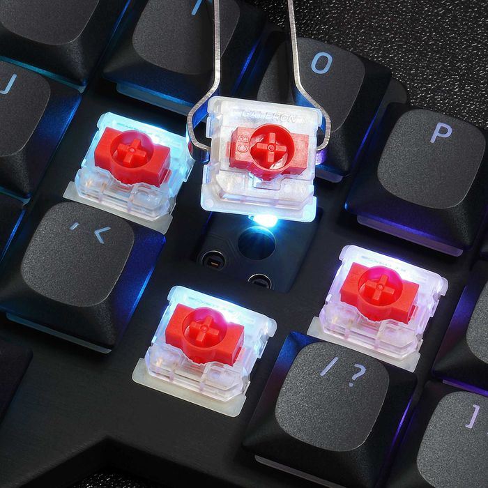 Низькопрофільна спліт клавіатура Cleo KS на механічних свічах Gateron