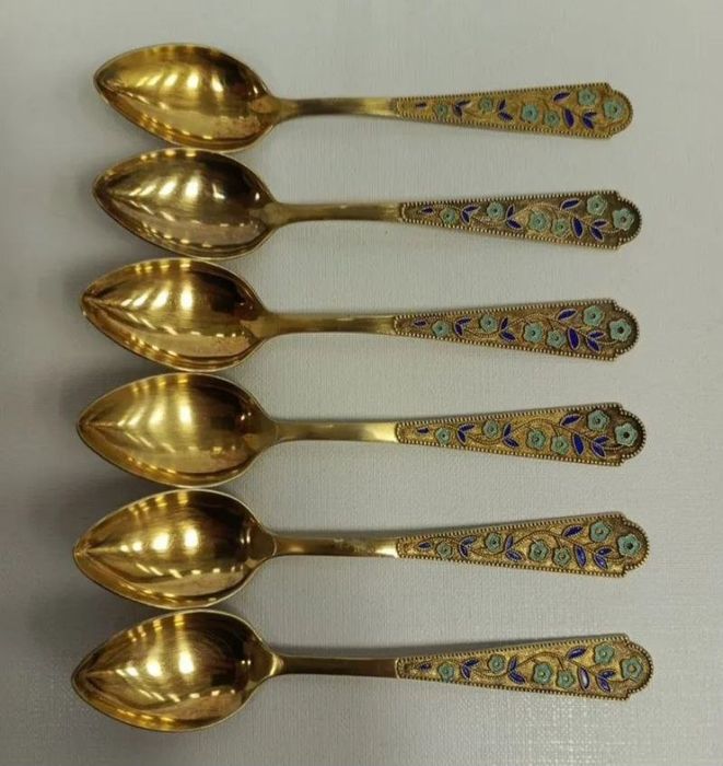 Чайные серебряные ложки *875 срібні 916 пробы чайні