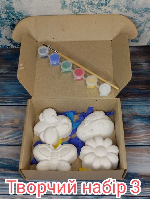 Набори для творчості. Фігури з гіпсу. Ручна робота. Дитяча творчість