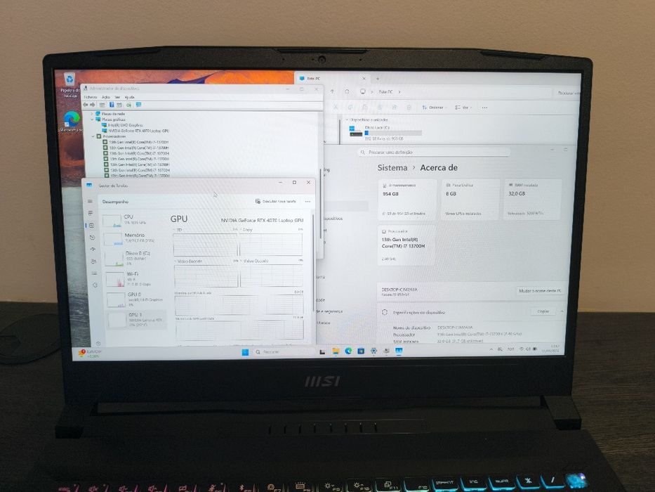 Msi i7 4070RTX 32 RAM 1TB 3x Sem Juros Como Novo