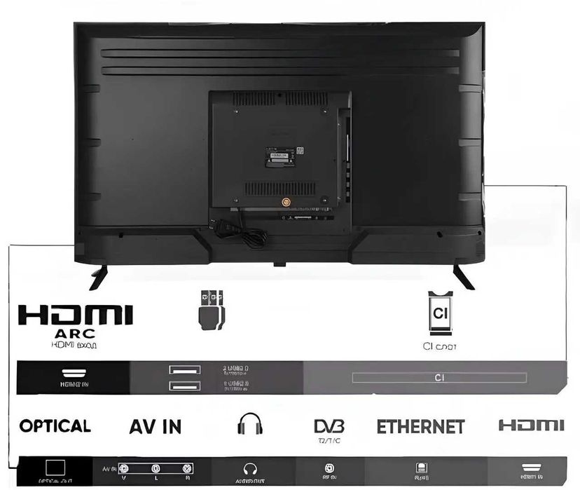 Телевізор Samsung 45" UHD Smart TV Android 14 | З голосовим пультом
