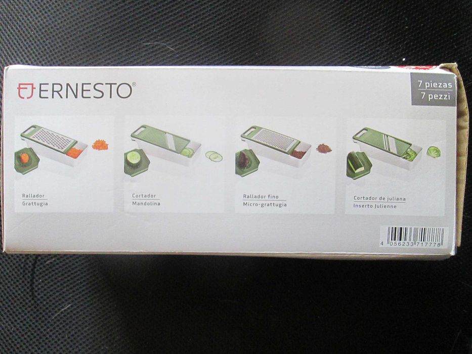 Ralador Multiúsos com Lâminas em aço inoxidável, novo, na embalagem