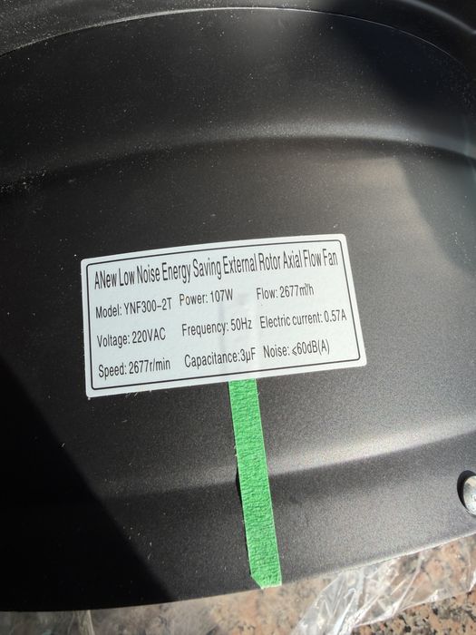 Ventilador Exaustor 300mm 12 polegadas