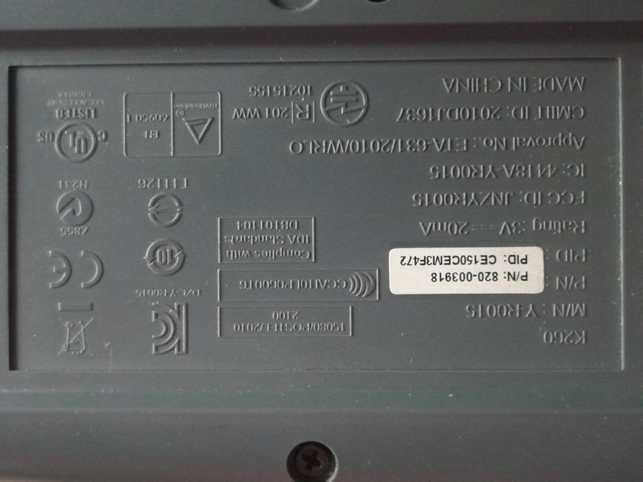Logitech, Wireless Combo MK260, klawiatura z myszą, bezprzewodowa