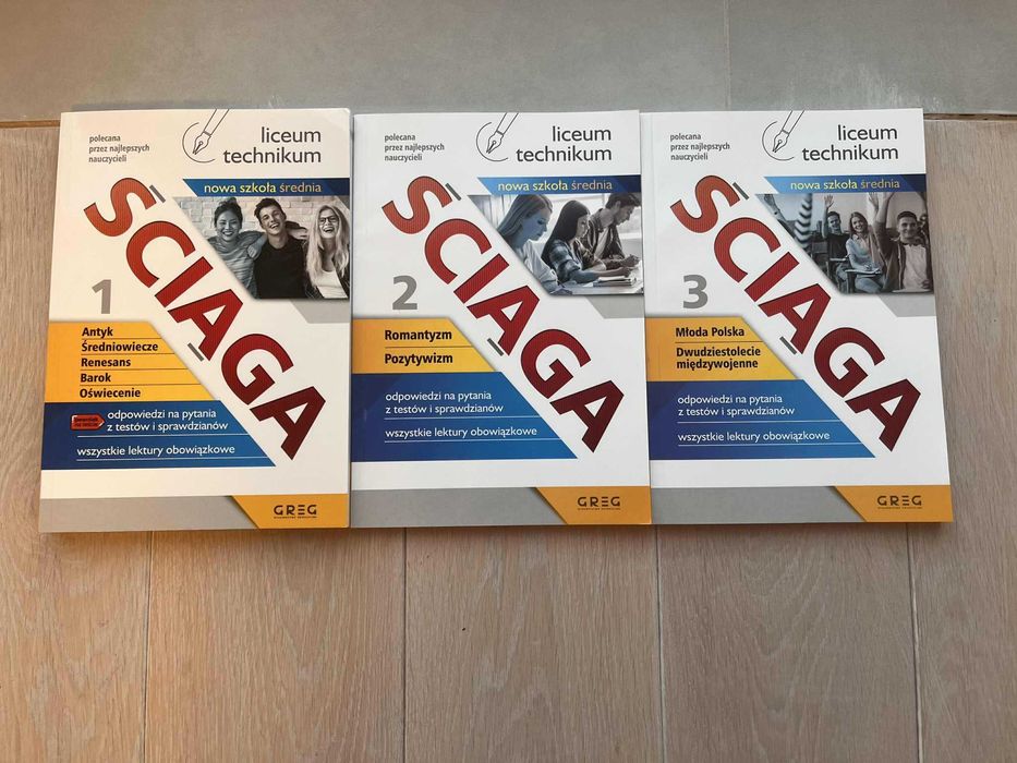 Greg Ściąga 1, 2, 3 - liceum, technikum