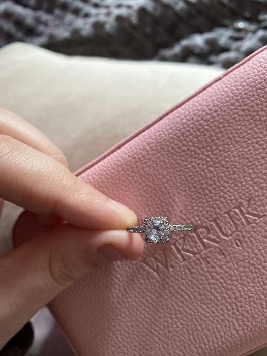 Pierścionek Srebrny Cyrkonie Swarovski