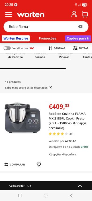Robo de cozinha da Flama
