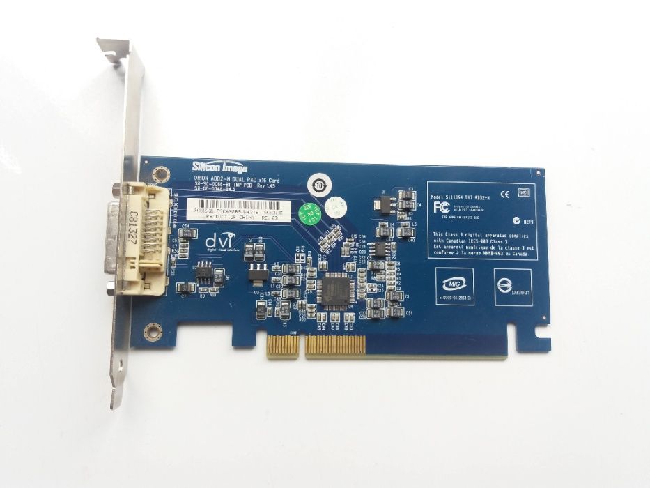 Адаптер PCI-E 16x to DVI для додаткового монітору