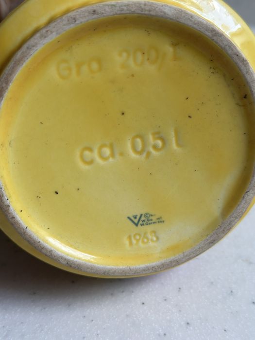 Vintage dzbanek mlecznik Goebel 1968 owoce mid-century retro