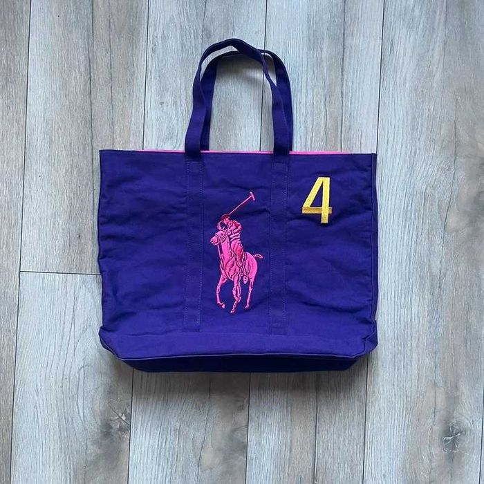 Torba Ralph Lauren Purple & Pink 4 Tote Bag High End Fashion