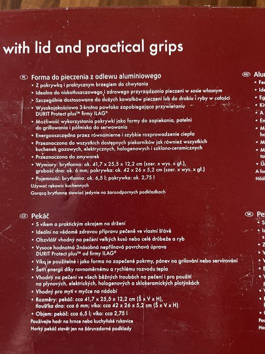 Brytwanka/Roadting dish Forma fo pieczenia z odlewu  aluminiowego