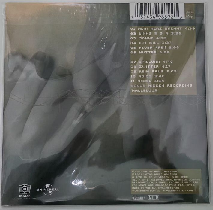 Rammstein Mutter Vinyl LP RARE JAPAN Club Edition