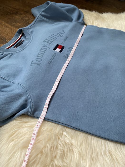 Bluza bawelniana Tommy Hilfiger Denim niebieska