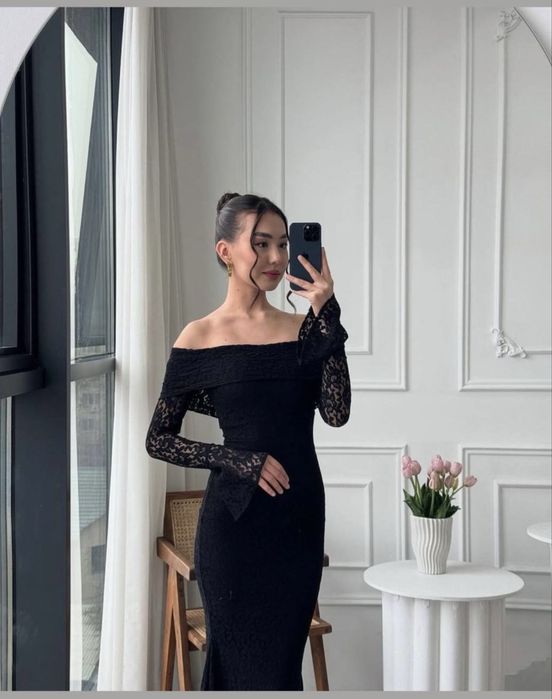 Жіноча гепюрова сукня S-M