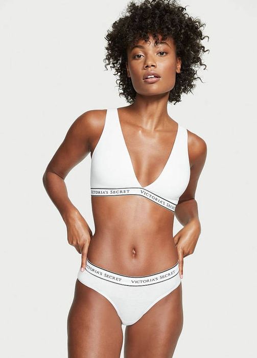 Комплект Білизни Victoria's Secret Cotton Wireless Lounge Топ і трусики