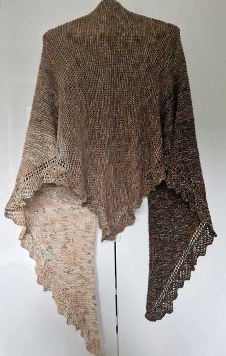 Chusta handmade – Kokonki Czekolada + Tęcza Tygrysia