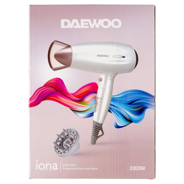 Profesjonalna suszarka do włosów Daewoo DHD-7023 | Jonizacja | 2200W