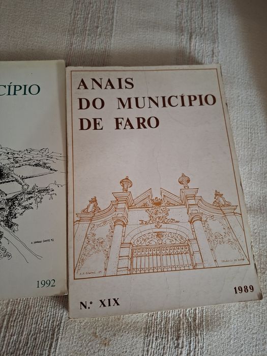 3 livros Anais do Município de Faro