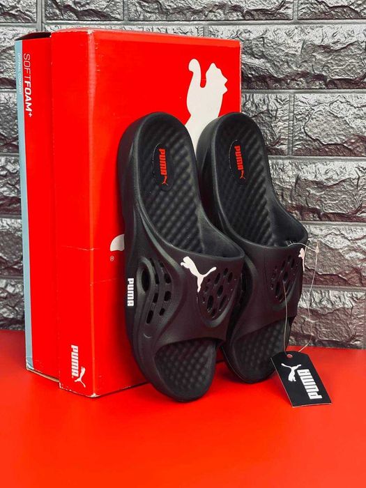 Шлепанцы мужские 693 грн  Шлепки Puma мужские Dark Black/  Супер распродажа! Шлепанцы Пума / черные мужские тапки на лето