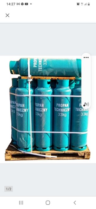 Butla  gazowa pełna, butle 33kg gazowe pełne gazu propan