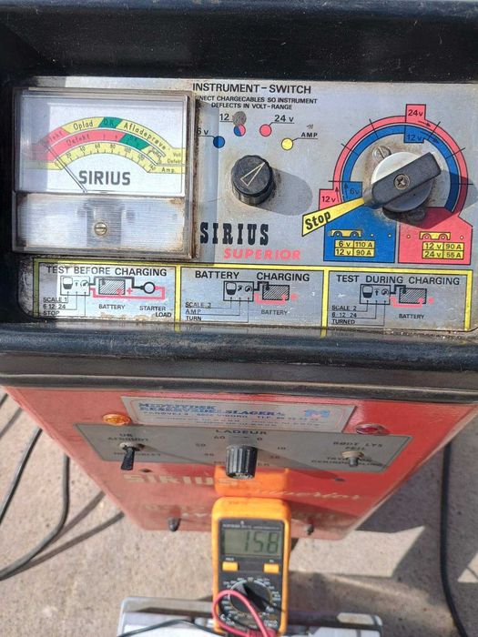 tester miernik akumulatorów ładowania 6-12-24V prostownik tir