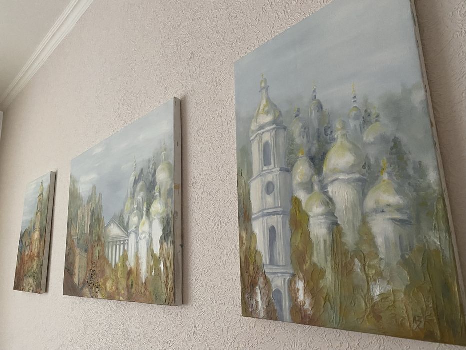 Холст. Масло. Триптих  50х35,  50х70,  50х35.  Можна кожну окремо