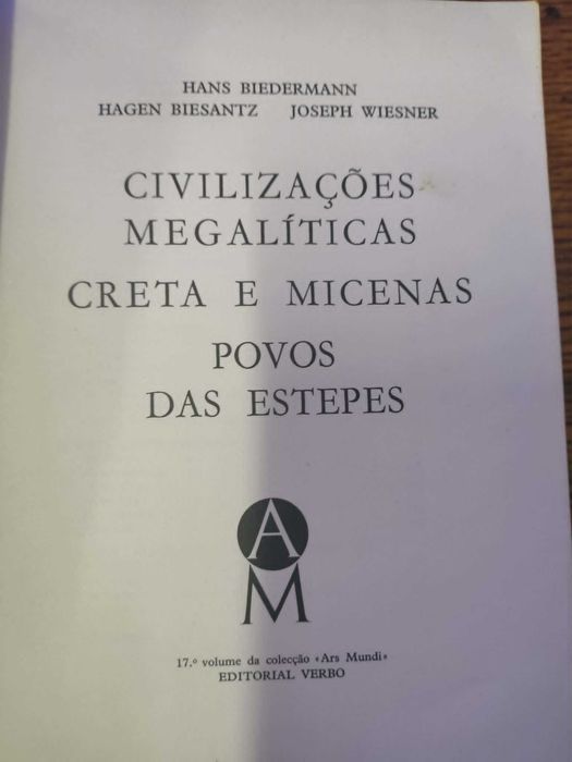 Livro Civilizações Megalíticas de Hans Biedermann