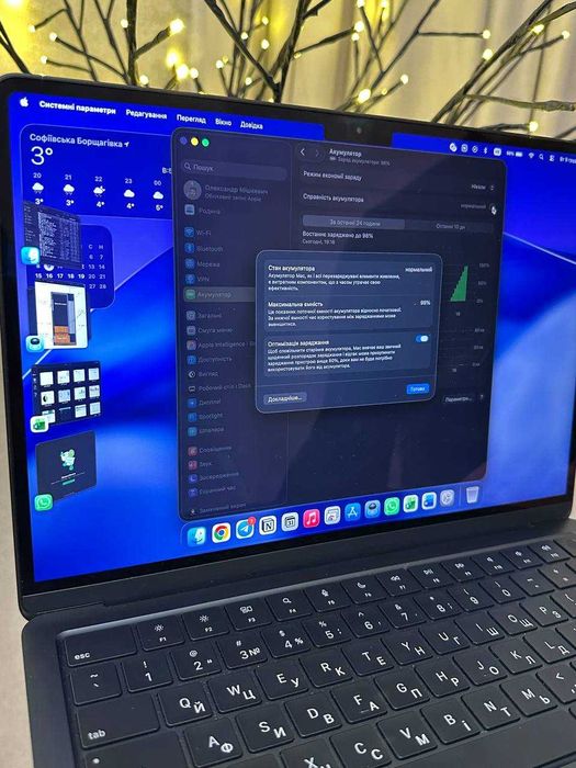 Apple MacBook Air M3 13” Midnight 8/256