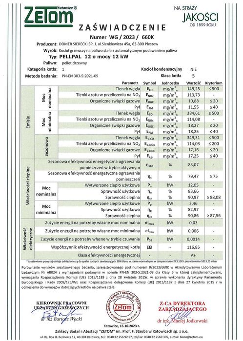 KOCIOŁ Piec z podajnikiem na pellet 12KW PELLPAL DOTACJA 100-150m2