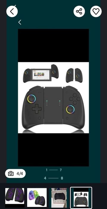 Джойконы для Нинтендо Switch/олед KS-47 и mobapad с чехлом.