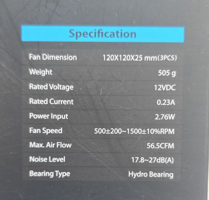 Комплект вентиляторів DeepCool RF120 RGB 120 мм — 3 шт.