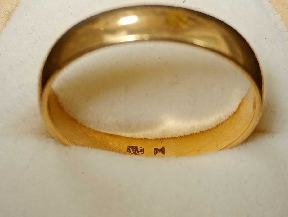 Złota obrączka p.585 3,12g rozmiar 19 -Komis MADEJ Dębica