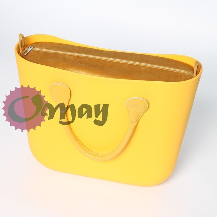 MIODOWY Velvet organizer OBAG STANDARD welur miód 2kieszenie OMAY