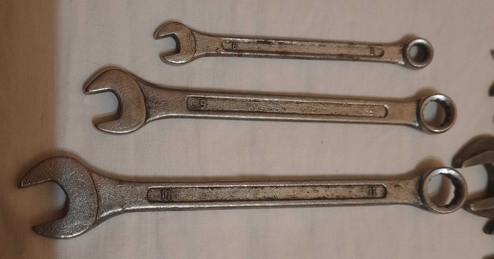 Недорого! Набор гаечных ключей рожковых 18шт, размер 6-46, СССР