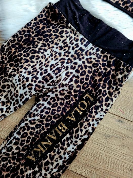 Komplet panterka Ola Bianka polski producent top I legginsy s