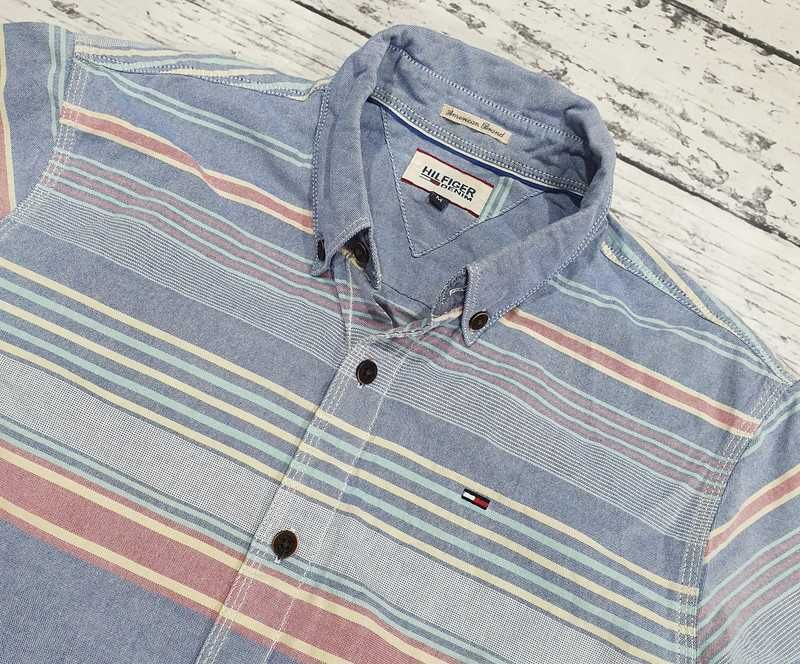 Tommy Hilfiger * koszula * paski * męska * unikatowa * M