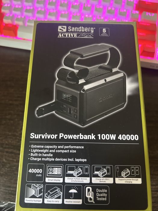 Sandberg Survivor Powerbank 100W 40000