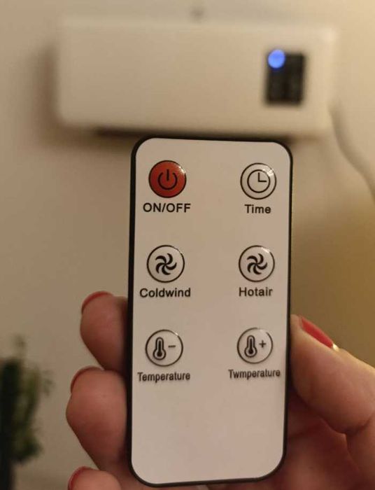 обігрівач настінний + сушка тепловентилятор з пультом дуйка таймер LED