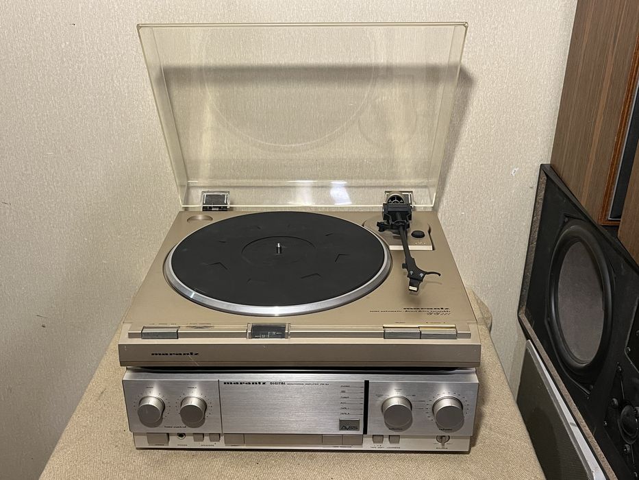 Качественный проигрыватель винила+усилитель MARANTZ TT-221 DIRECT DRIVE