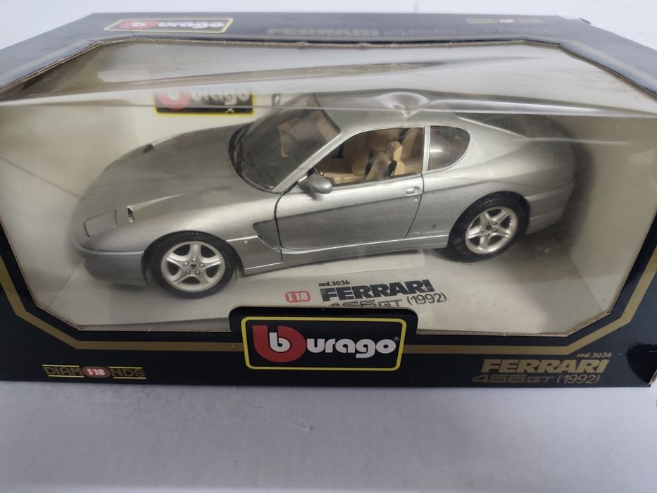 1/18 Ferrari 456gt burago carro coleção miniatura