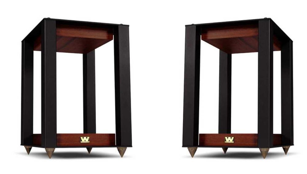 Para głośników z dedykowanymi podstawami Wharfedale Linton walnut - nowe - 5 lat gwarancji
