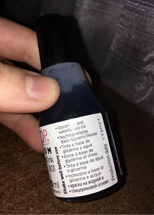 Новая штемпельная краска