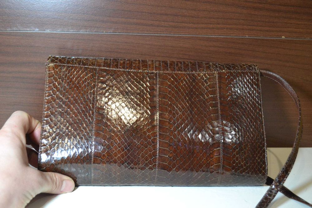 vero rettile made in italy сумка клатч кожаная , змеиная , рептилии